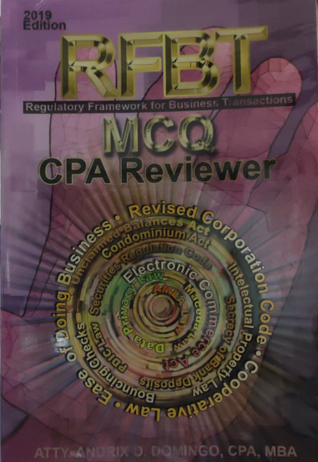 Book cover: RFBT Regulatory framework for business transactions : MCQ CPA Reviewer