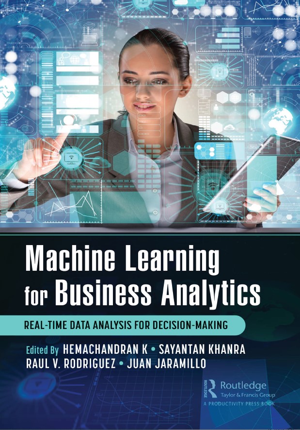 Book cover: Machine learning for business analytics: real-time data analysis for decision-making.