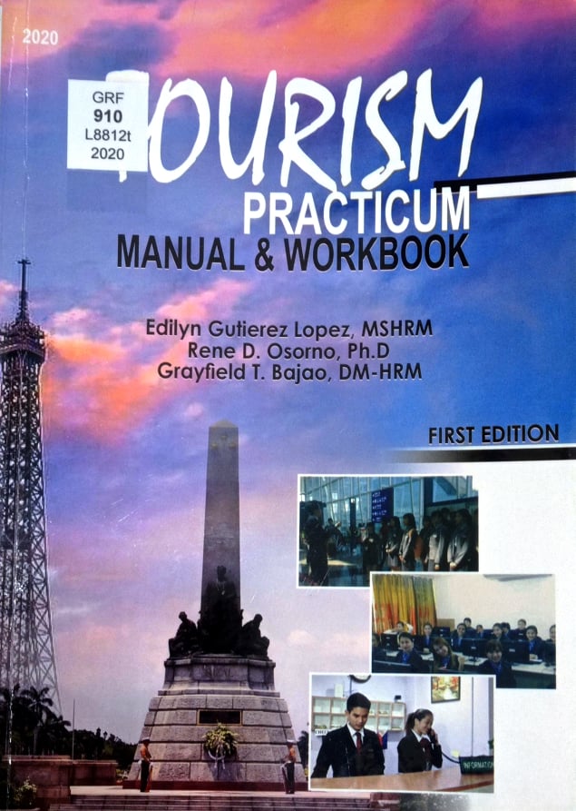 Book cover: Tourism practicum: manual & workbook