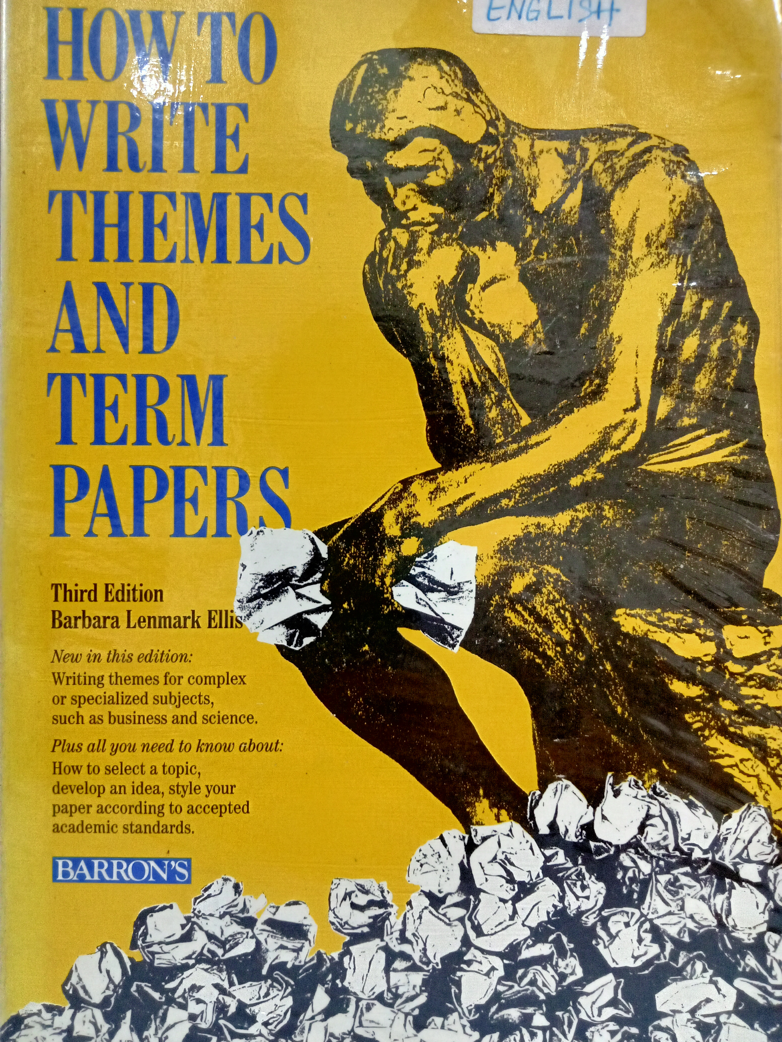Book cover: How to write themes and term papers