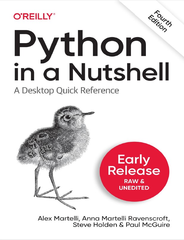 Book cover: Python in a nutshell : a desktop quick reference