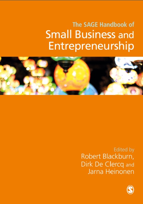 Book cover: The Sage handbook of small business and entrepreneurship