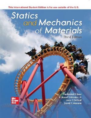 Book cover: Statics and mechanics of materials