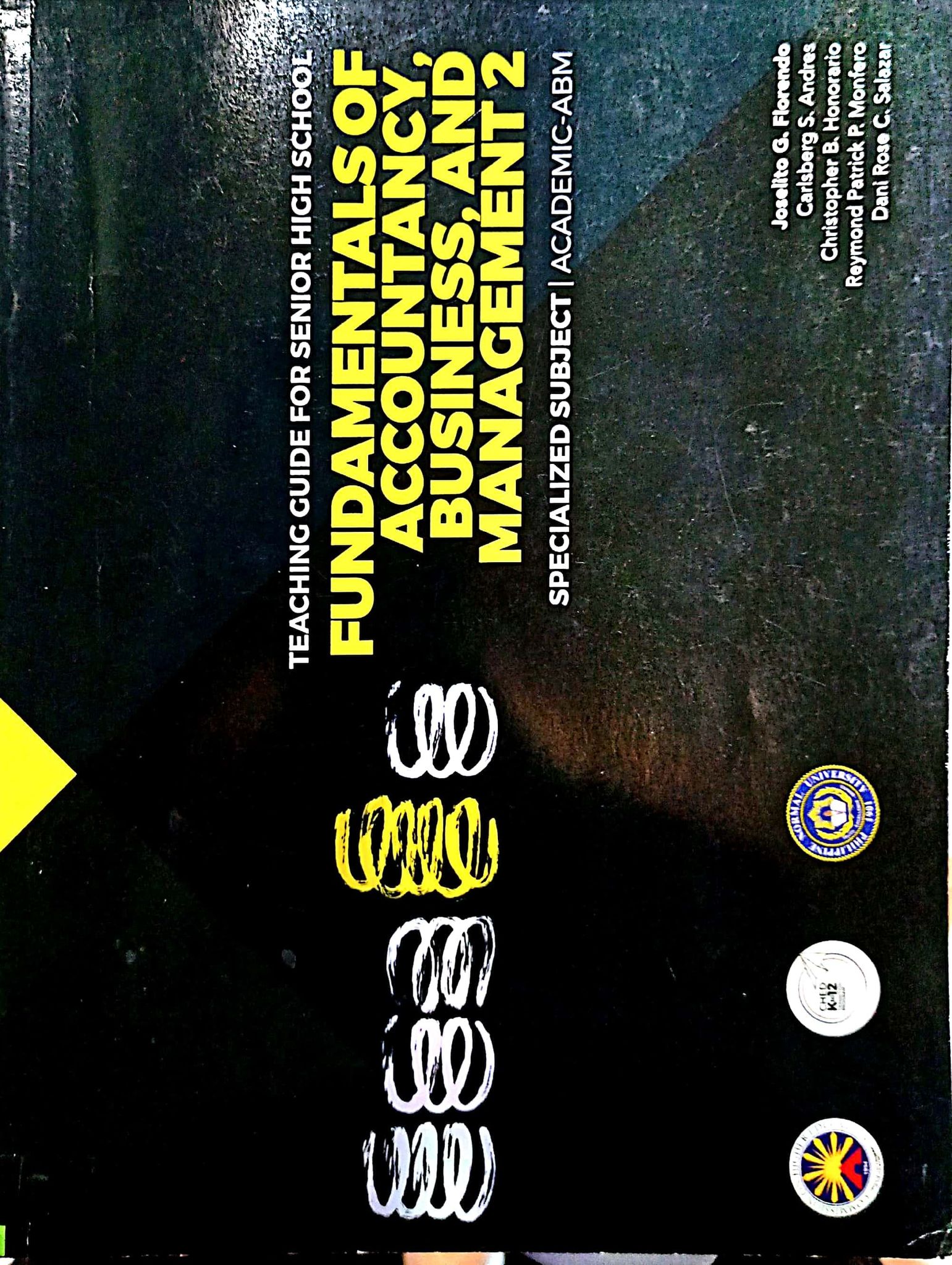 Book cover: Teaching guide for senior high school : fundamentals of accountancy, business, and management 2