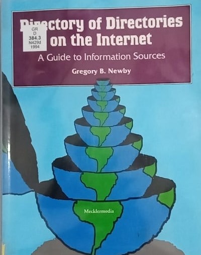 Book cover: Directory of directories on the internet: a guide to information sources