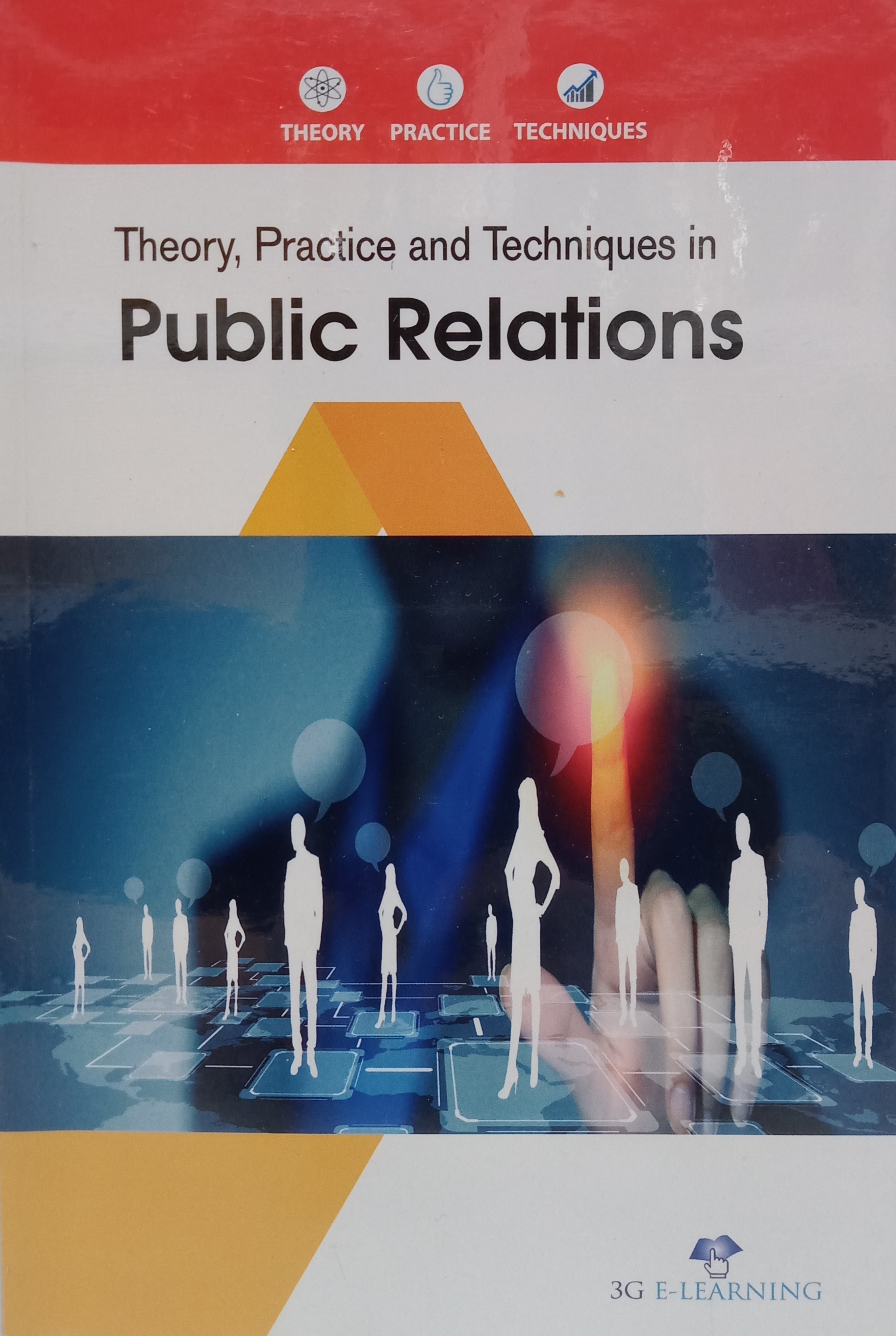 Book cover: Theory, practice and techniques in public relations