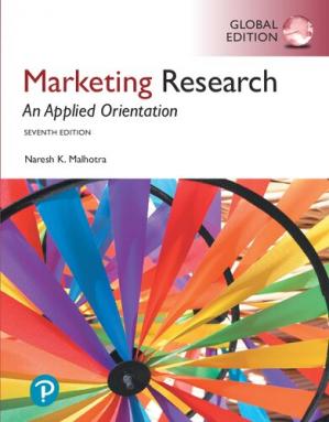 Book cover: Marketing research : an applied orientation