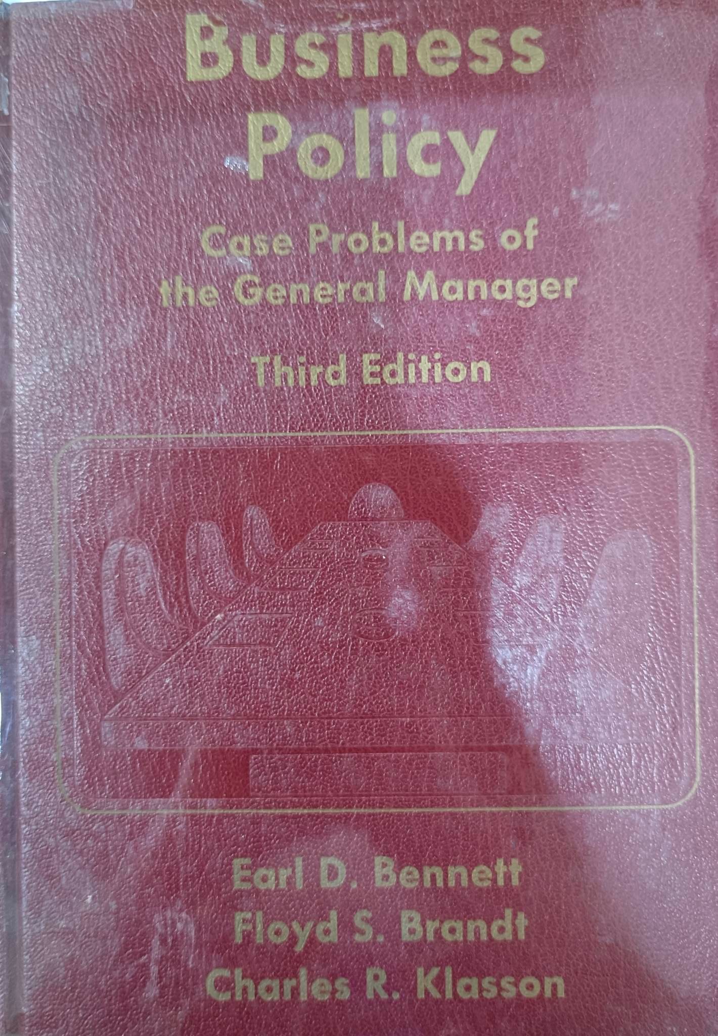 Book cover: Business policy : case problems of the general manager
