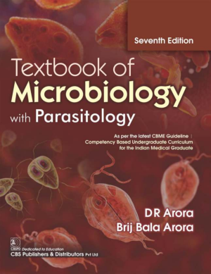 Book cover: Textbook of microbiology with parasitology