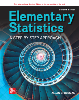 Book cover: Elementary statistics a step by step approach