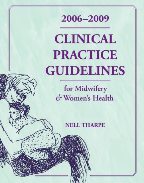 Book cover: Clinical practice guidelines for midwifery and women's health
