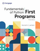 Book cover: Fundamentals of python first programs