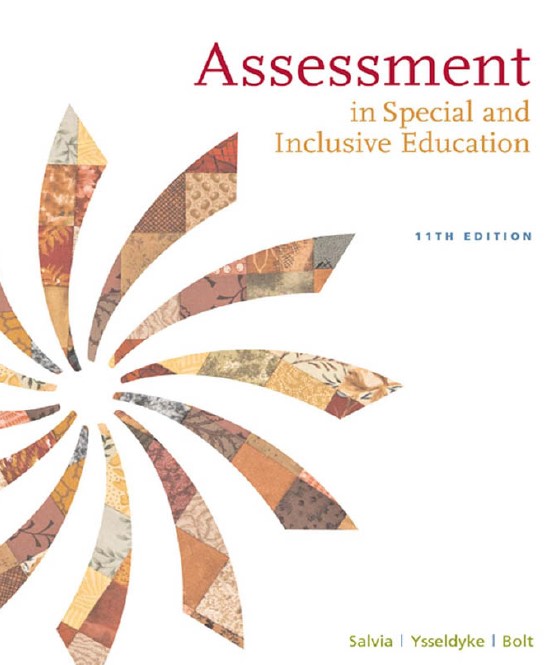 Book cover: Assessment : in special and inclusive education