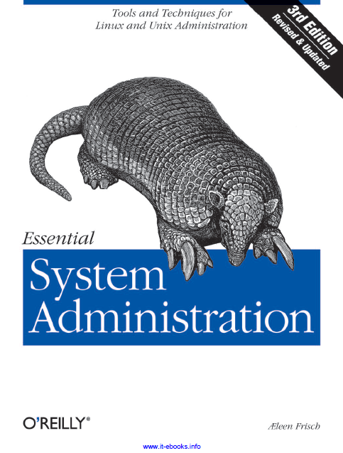 Book cover: Essential system administration