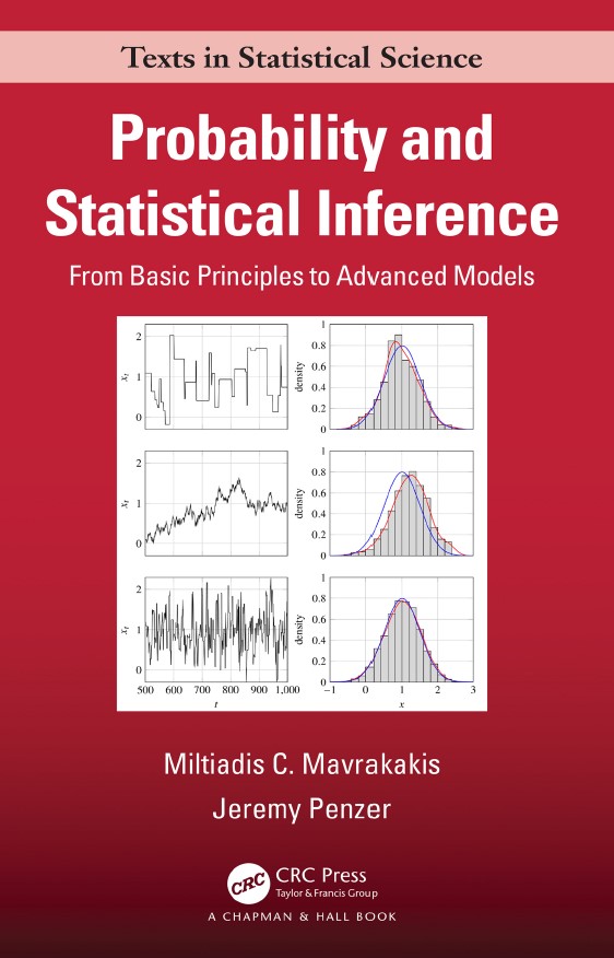 Book cover: Probability and statistical inference: from basic principles to advanced models.