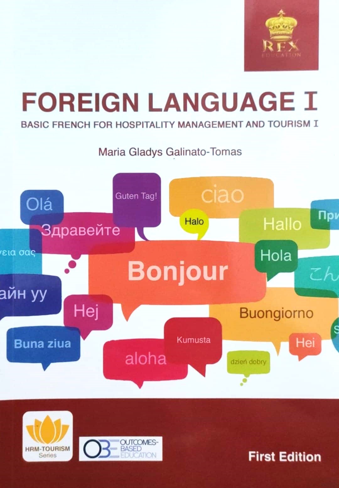 Book cover: Foreign language I: basic French for hospitality management and tourism I.