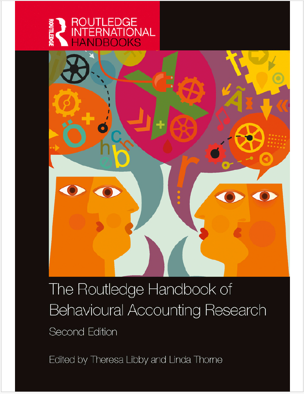 Book cover: The Routledge handbook of behavioural accounting research