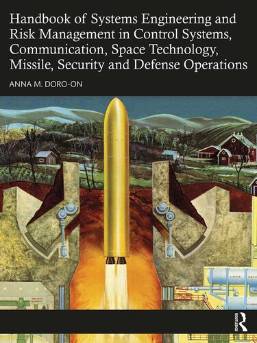 Book cover: Handbook of systems engineering and risk management in control systems, communication, space technology, missile, security and defense operations