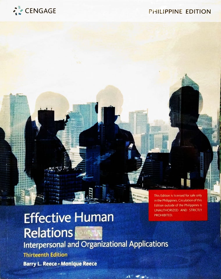 Book cover: Effective human relations : interpersonal and organizational applications