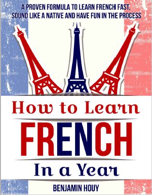 Book cover: How to learn french in a year.