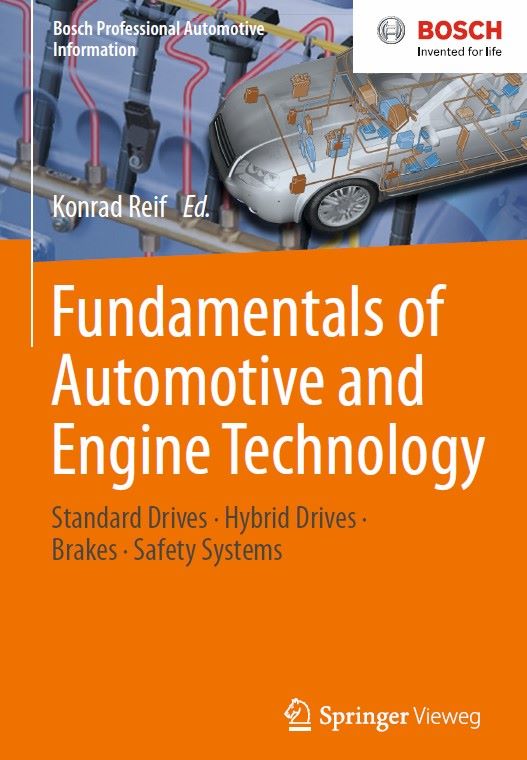 Book cover: Fundamentals of automotive and engine technology : standard drives, hybrid drives, brakes, safety systems
