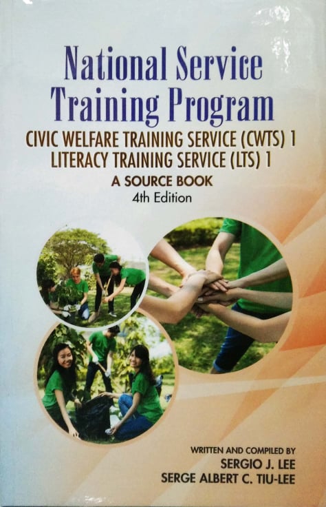 Book cover: National service training program (NSTP)/civic welfare training service (CWTS) 1, literacy training service (LTS) 1: a source book
