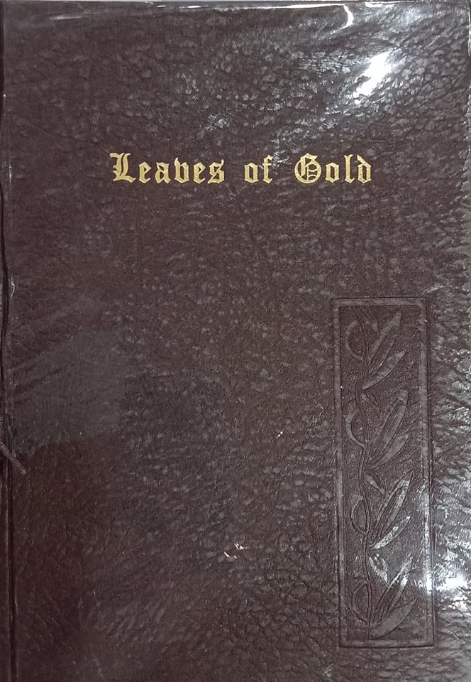 Book cover: Leaves of gold: an anthology of prayers, memorable phrases, inspirational verse and prose