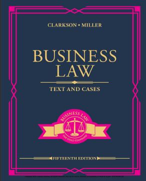 Book cover: Business law : text and cases