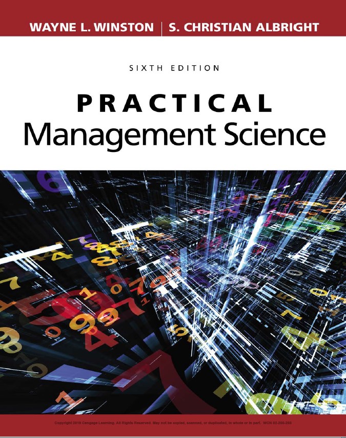 Book cover: Practical management science
