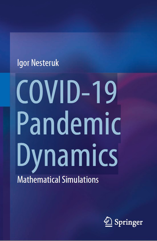 Book cover: COVID-19 pandemic dynamics : mathematical simulations