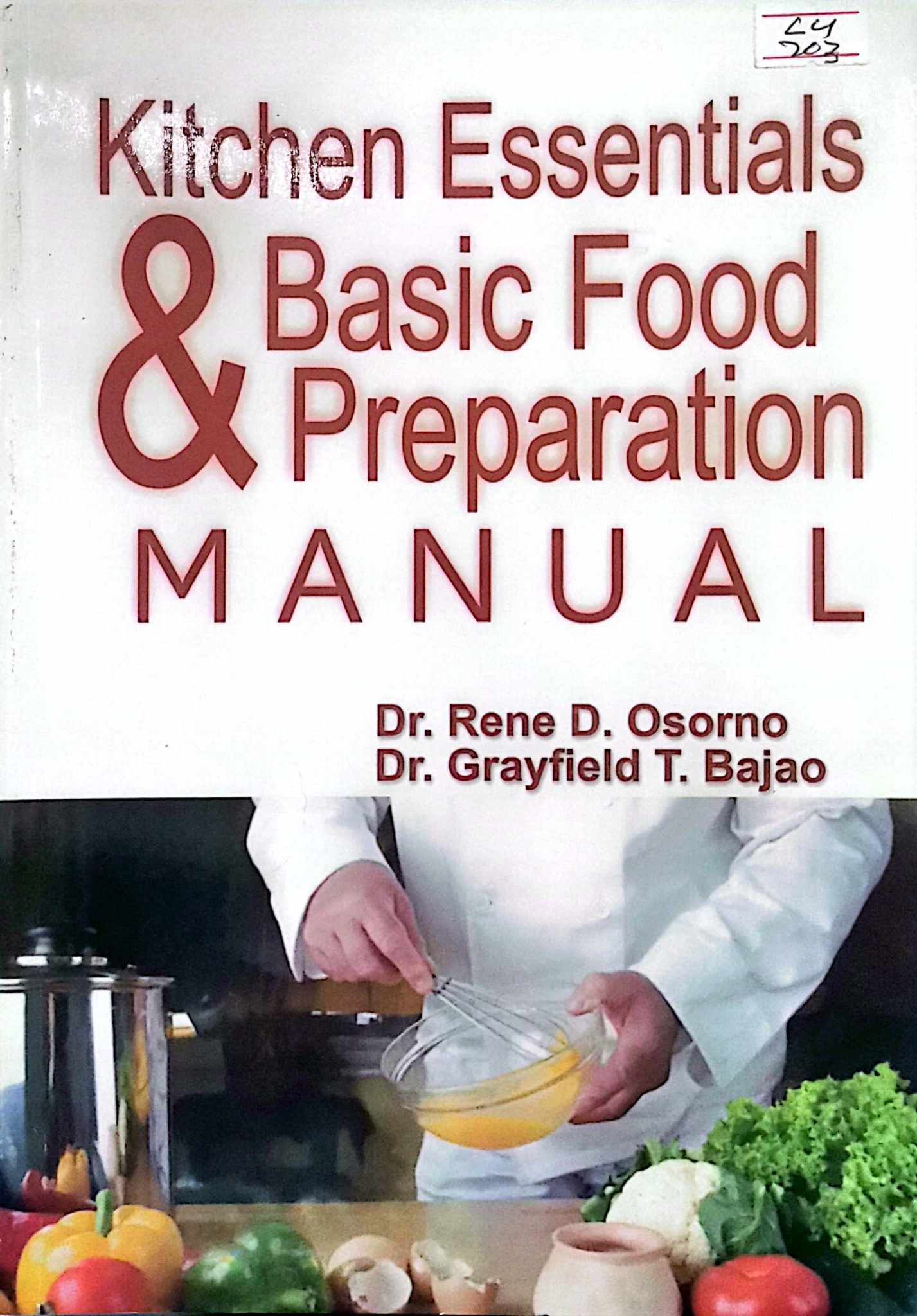 Book cover: Kitchen essentials & basic food preparation manual
