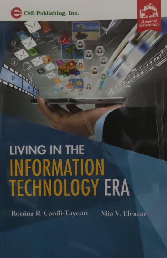 Book cover: Living in the information technology era