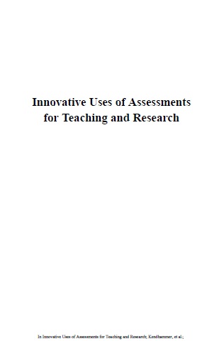 Book cover: Innovative uses of assessments for teaching and research