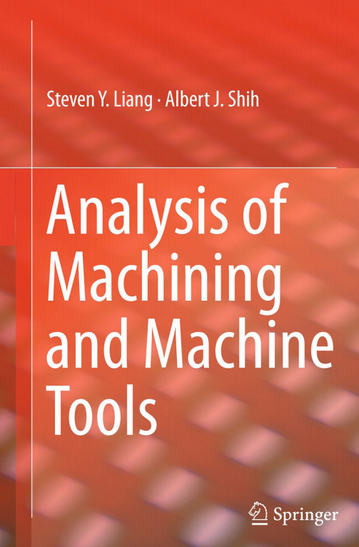 Book cover: Analysis of machining and machine tools