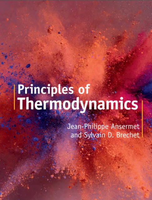 Book cover: Principles of thermodynamics