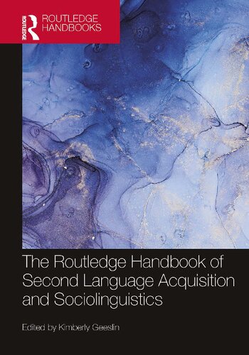 Book cover: The Routledge Handbook of Second Language Acquisition and Sociolinguistics