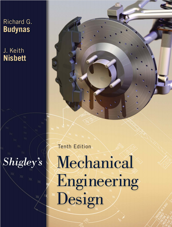 Book cover: Shigley’s mechanical engineering design