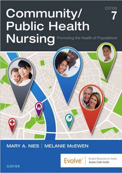 Book cover: Community / public health nursing: promoting the health of populations.