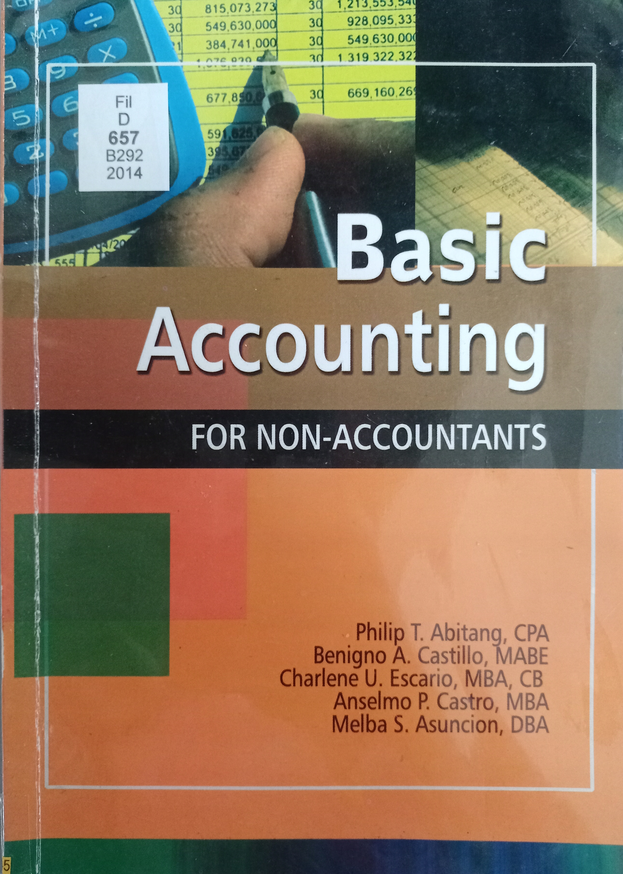Book cover: Basic accounting for non-accountants