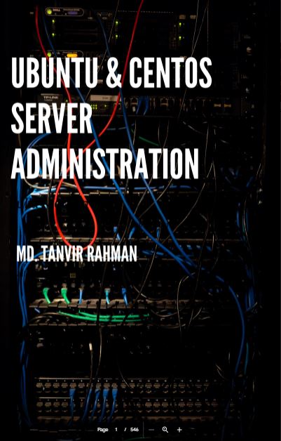 Book cover: Ubuntu & centos server administration : advance server setup and monitoring.