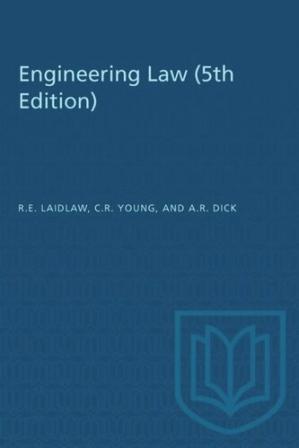 Book cover: Engineering law