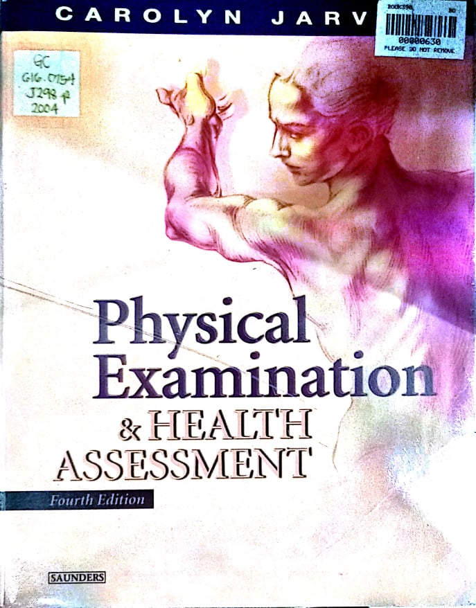 Book cover: Physical examination & health assessment.