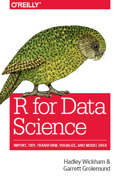 Book cover: R for data science : import, tidy, transform, visualize, and model data