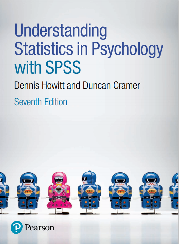 Book cover: Understanding statistics in psychology with spss