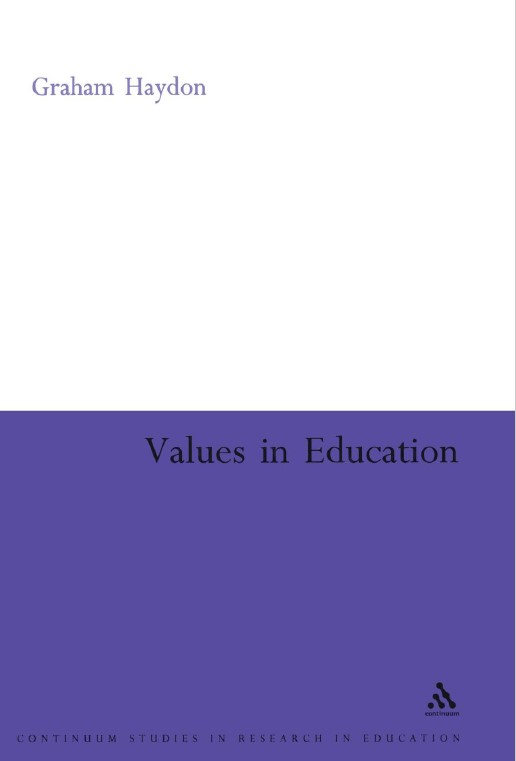 Book cover: Values in education