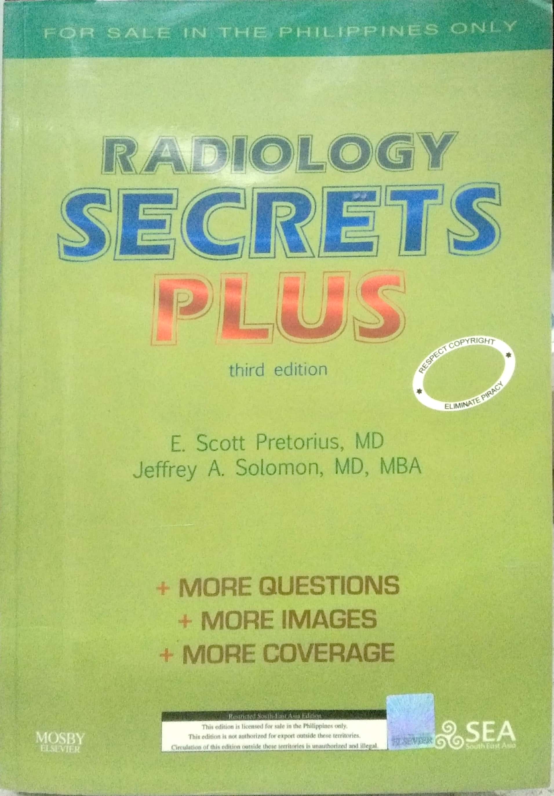 Book cover: Radiology secret plus