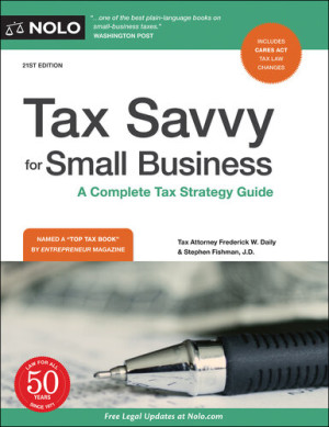 Book cover: Tax savvy for small business