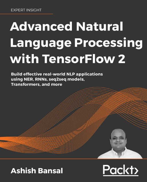 Book cover: Advanced natural language processing with TensorFlow 2
