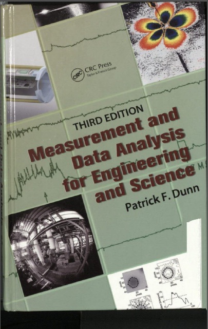 Book cover: Measurement and data analysis for engineering and science