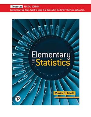 Book cover: Elementary statistics
